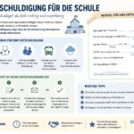 entschuldigung für die schule
