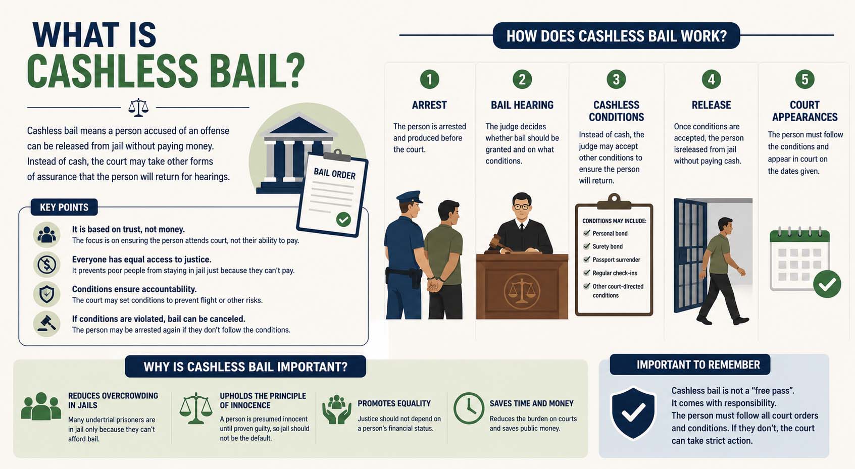 what is cashless bail