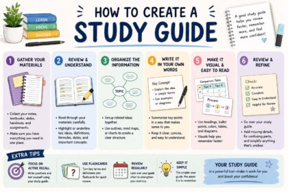 how to create a study guide