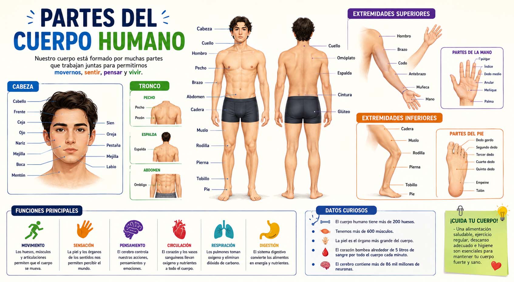 partes del cuerpo humano