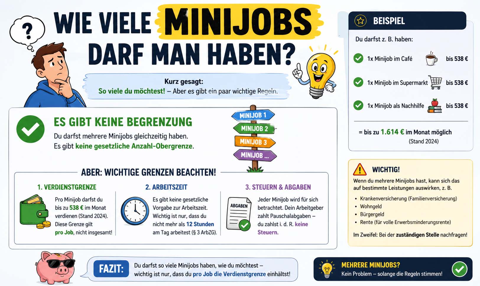 wie viele minijobs darf man haben