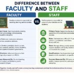 difference between faculty and staff