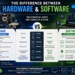 difference between hardware and software