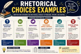 rhetorical choices examples