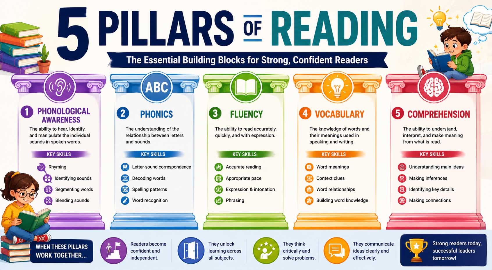 5 pillars of reading