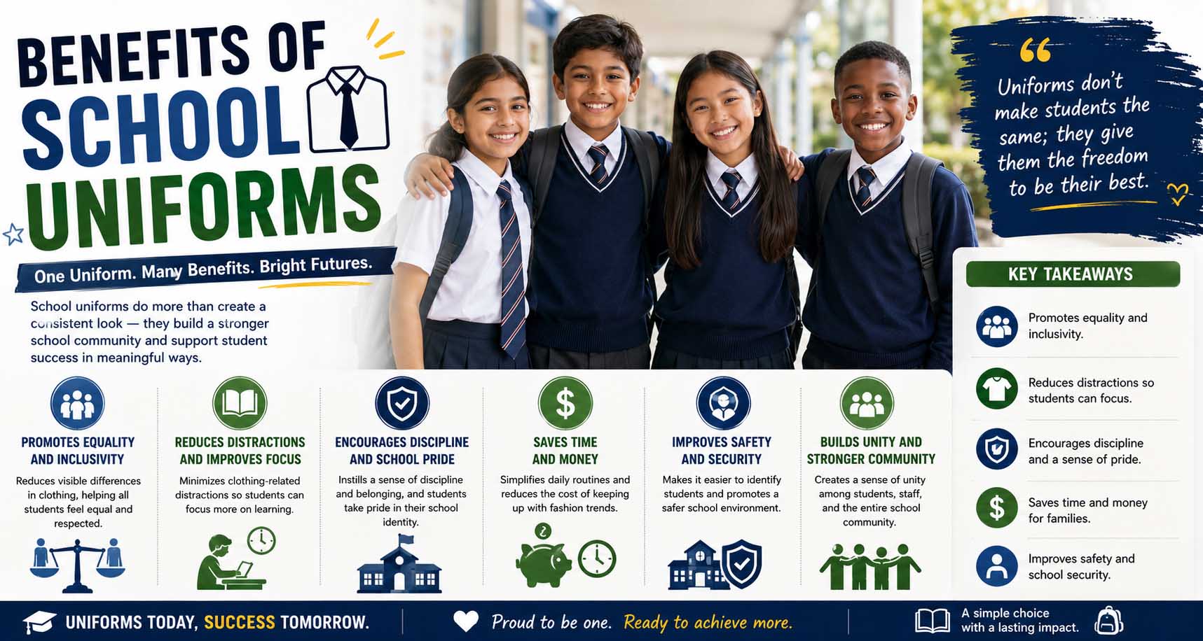 benefits of school uniforms