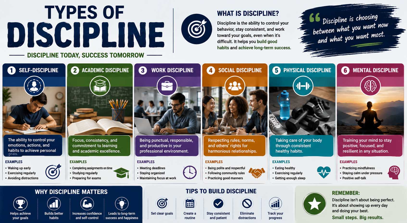 types of discipline