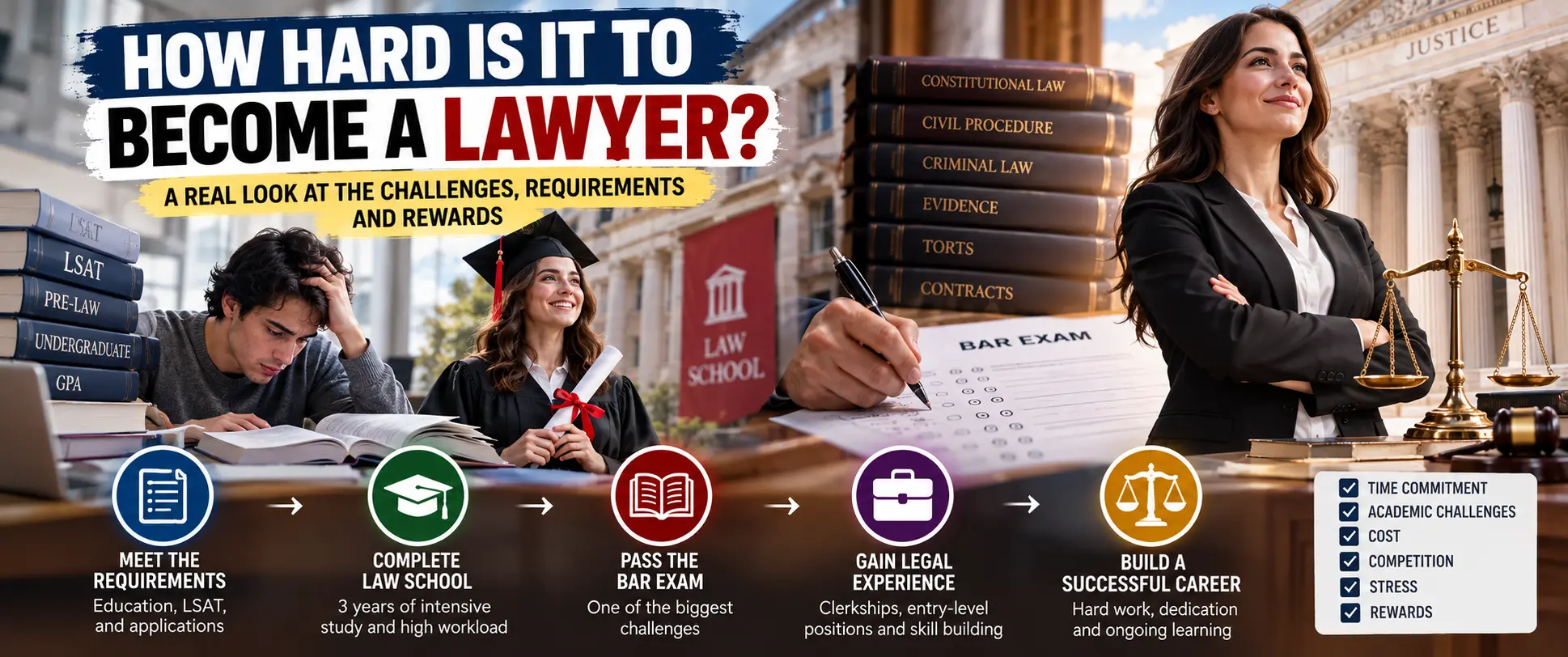 how hard is it to become a lawyer