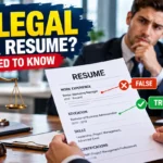 is it illegal to lie on a resume