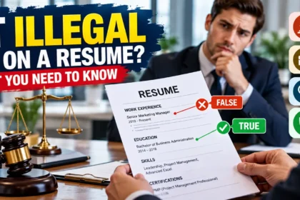 is it illegal to lie on a resume