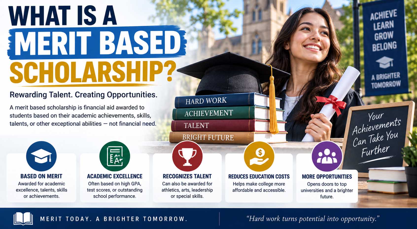 what is merit based scholarship
